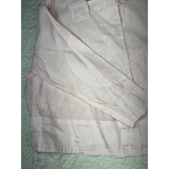 Rebecca Minkoff Zahara Double-Breasted Button Moto Jacket Pink Women's Small - Picture 12 of 12